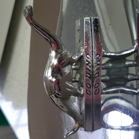 Sinclair Dino Dinosaur Oil Advertising Ashtray Chrome vintage antique - Picture 6 of 17